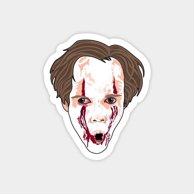 Bill Skarsgård | Clown Makeup Magnet by Jakmalone