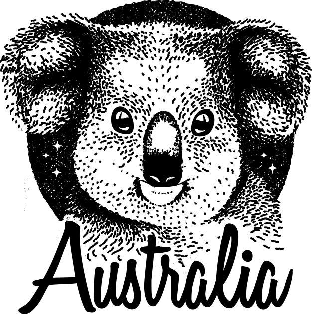 Australia Animal Gift - Koala Vintage Style Design Kids T-Shirt by bangtees