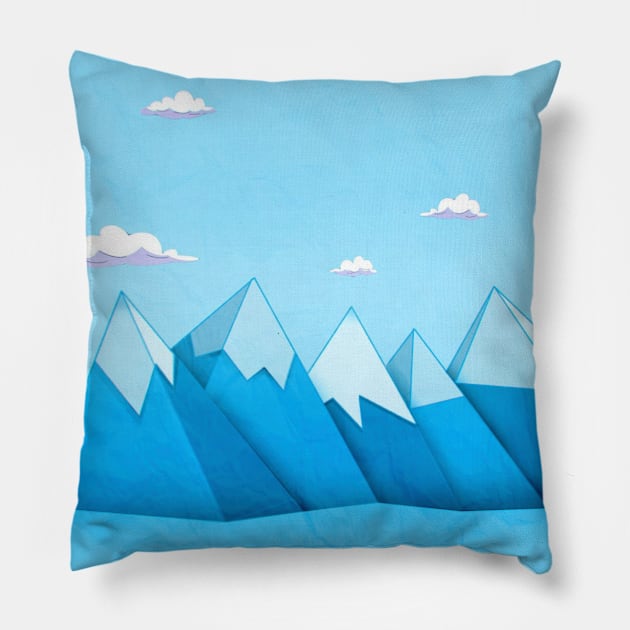 mountain Pillow by unremarkable