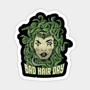 Funny - Bad hair day - Medusa tries to Unwind Magnet