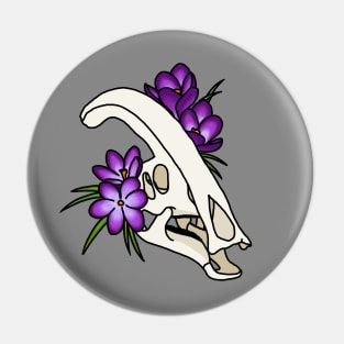 Parasaurolophus and Crocus Pin