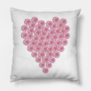 Heart of Gerberas For Mothers Day Pillow