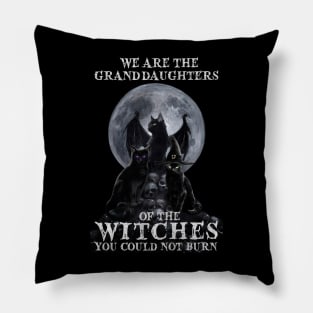Cat  Witch We're The Granddaughters Of The Witches Pillow