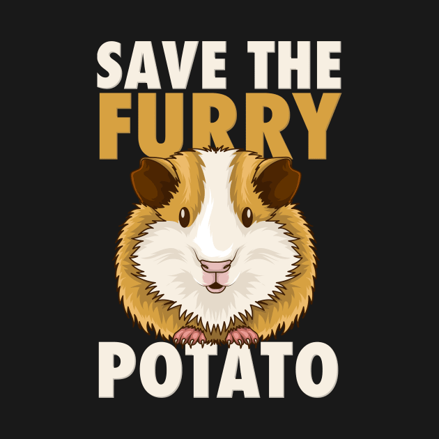 Furry Potato T-Shirt guinea pig lover gift by biNutz