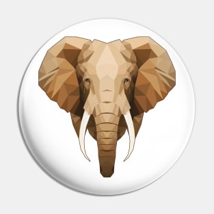 African Elephant Pin