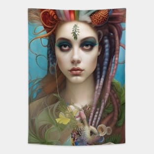 Voodoo Doll Girl - Dreadlocks Hippie Witch - Be Different WA334 - Magick Voodoo Tapestry