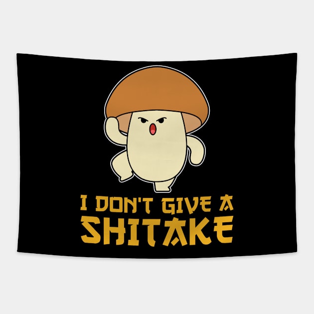 I don't give a shiitake Morel Mushroon Tapestry by Caskara