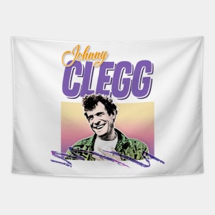 Johnny Clegg / 80s Styled Tribute Retro Design Tapestry