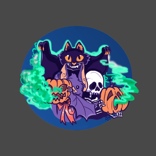 Spooky Halloween Creatures by Darth Tuba