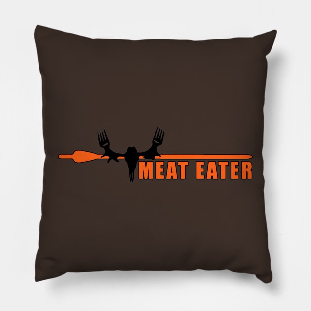 Meat Eater Pillow by  The best hard hat stickers 