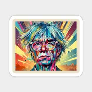 Andy Warhol Portrait Magnet