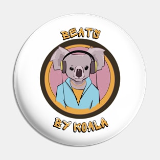 Beats by Koala, Funny Cute Design Pin