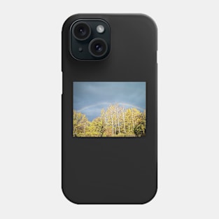 Rainbow Above the Autumn Forest Phone Case