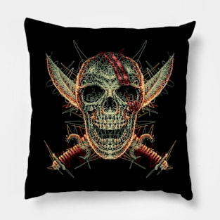 shanks logo scribbled Pillow