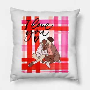 I love you Couple Tee Pillow