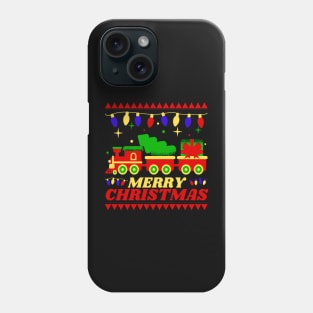 Merry Christmas vintage ugly snow lamps Phone Case