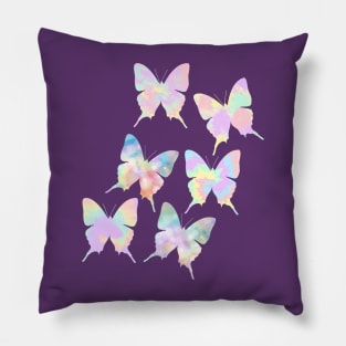 Tie Dye Butterflies Pillow