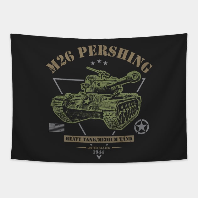 M26 Pershing Tapestry by Military Style Designs