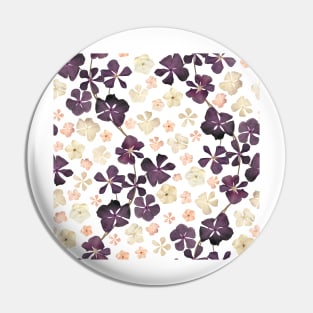Spring pressed dry flowers. Summer floral composition. Wildflowers romantic print Pin