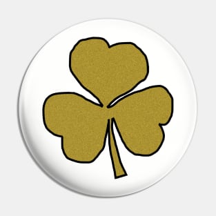 Shamrock Gold Metallic Pin