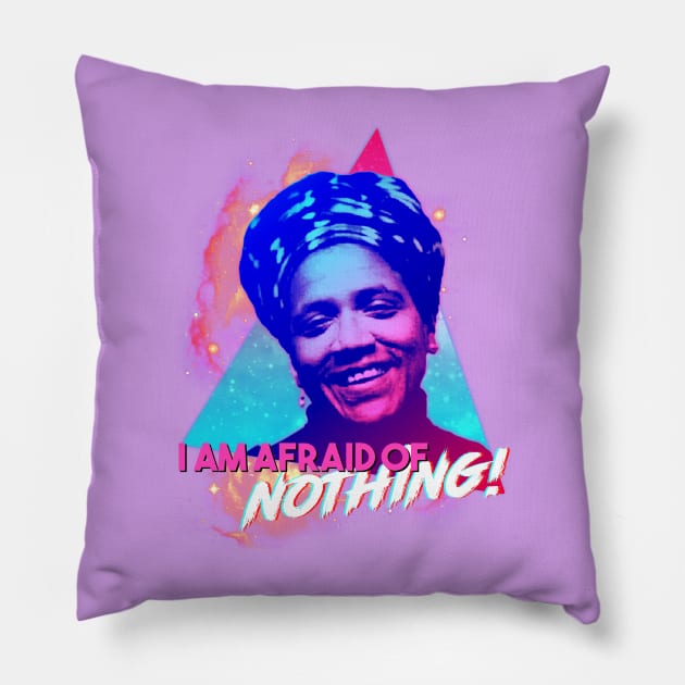 CROW - I am Afraid of Nothing! Vaporwave Pillow by CROW Store