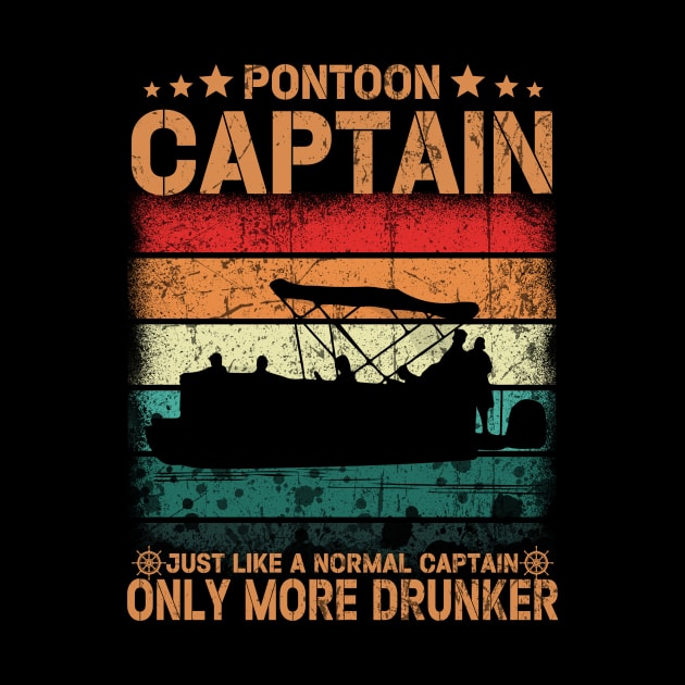 Pontoon Captain Boat Lake Boating Beer by banayan