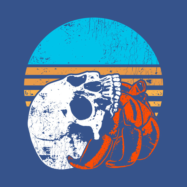 Disover Skull Crab - Beach - T-Shirt