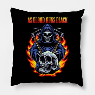 AS BLOOD RUNS BLACK BAND Pillow