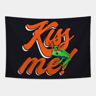 Kiss me Frog Tapestry