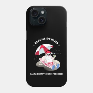 Santa claus on the beach Phone Case