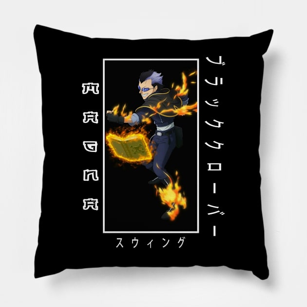 Magna Swing - Black Clover Pillow by westart