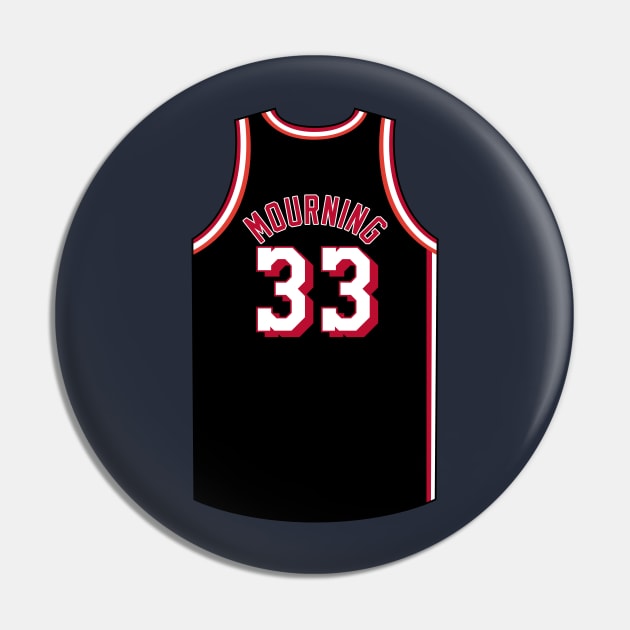 Alonzo Mourning Miami Jersey Qiangy Pin by qiangdade