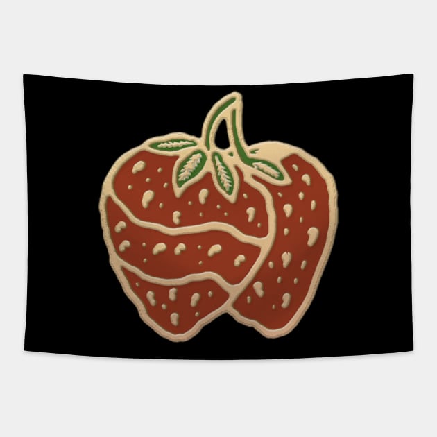 Vintage Strawberry Tapestry by Merchsides