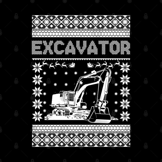 Excavator Xmas by Tee-hub