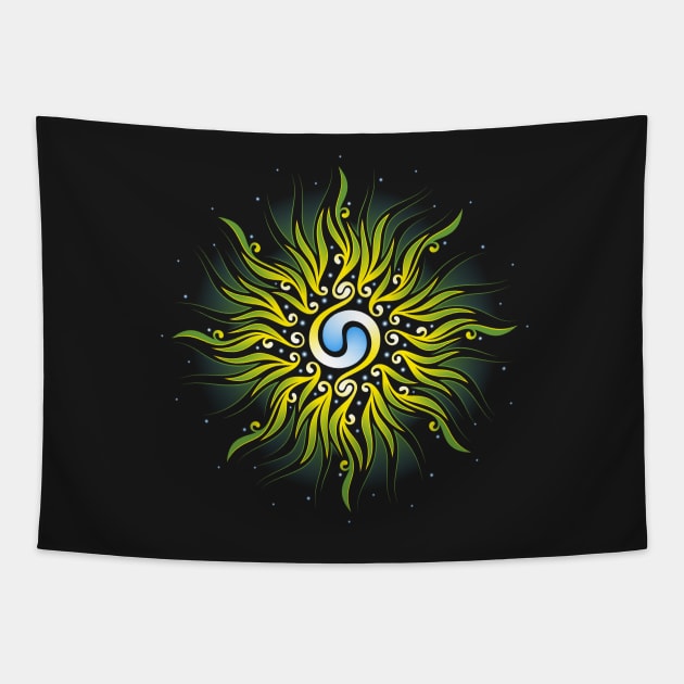 Wind from the east | Mystical mandala Art Print Tapestry by natasedyakina