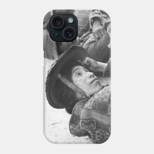 Women Sitting Somewhere in Peru Phone Case