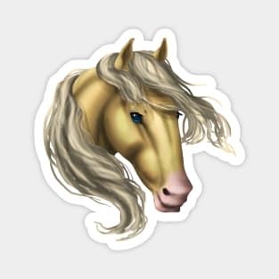 Horse Head - Palomino Magnet