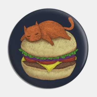 Cat naps and burgers Pin