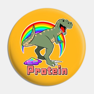 T-Rex eats a unicorn Pin