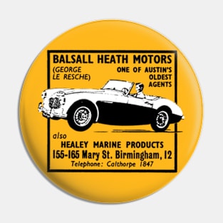 AUSTIN HEALEY SPORTS CAR - advert Pin