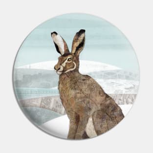 Winter Hare Pin