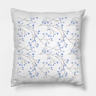 Branches with blossoms and leaves Pillow