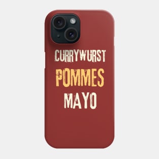 German Currywurst red Phone Case