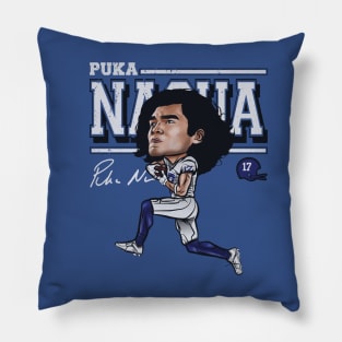 Puka Nacua Los Angeles R Cartoon Pillow