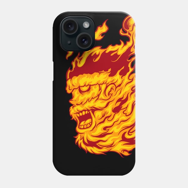 flame of santa Phone Case by spoilerinc