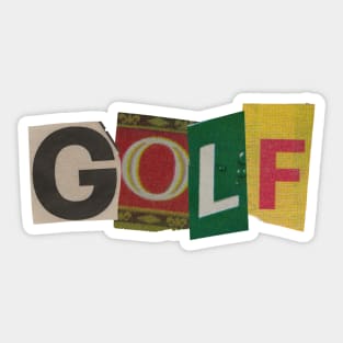 GOLF Cursive, Tyler The Creator Sticker for Sale by PaulyH