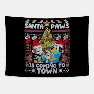 bluey fams cristmas Tapestry