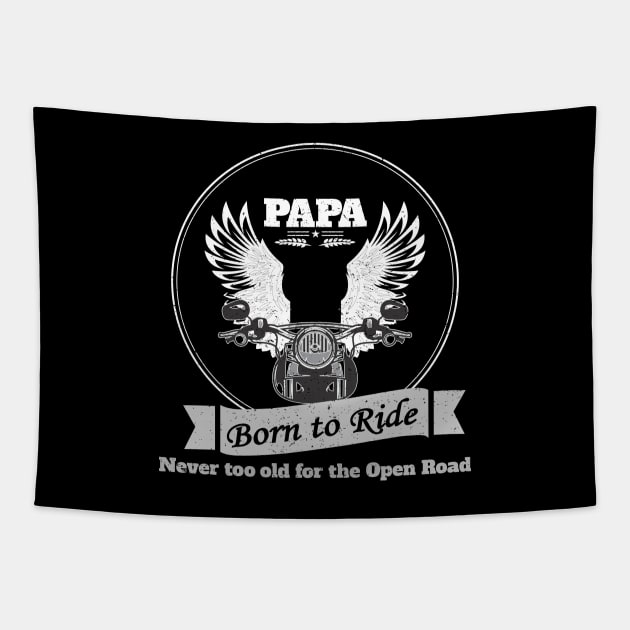 Motorcylce Papa Tapestry by islander