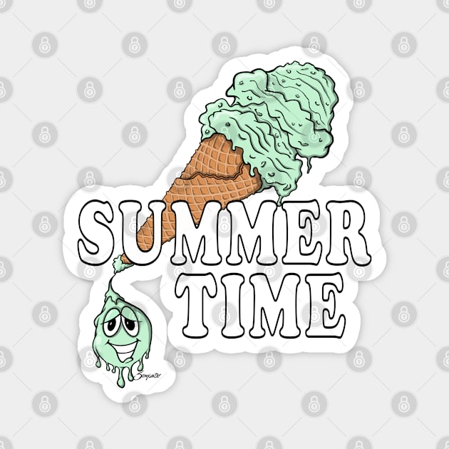 ICE CREAM SUMMER TIME Magnet by ScottyGaaDo