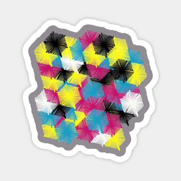 Cmyk Magnet by YellowMadCat